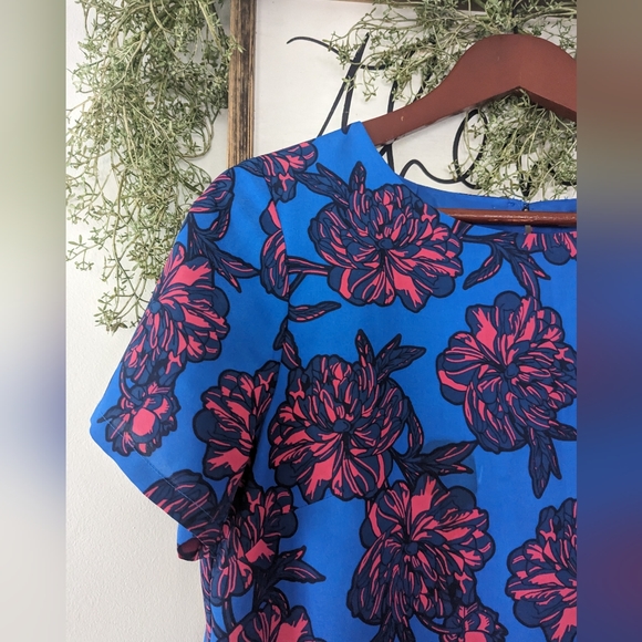 J Crew Floral Shift Dress size 4 - Picture 4 of 6